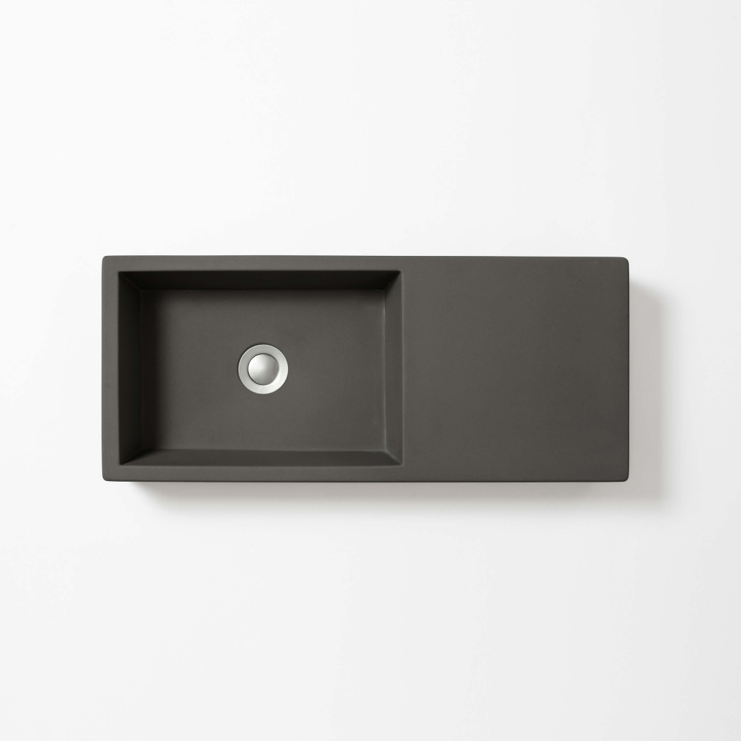 Concrete Studio Weerlo Compact Vessel Basin - Dark Grey - WE-VX-Dark Grey