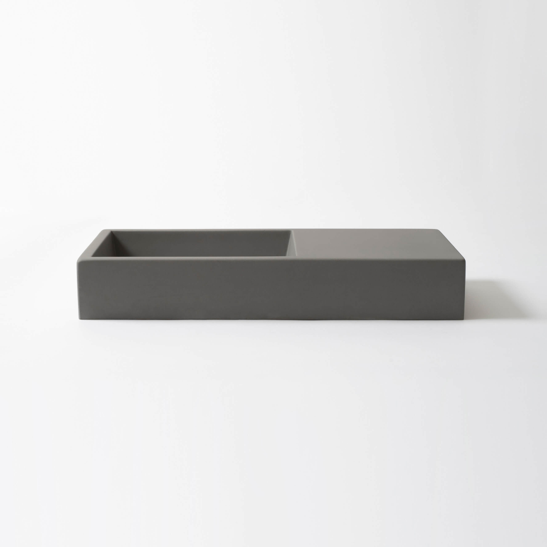 Concrete Studio Weerlo Compact Vessel Basin - Mid Grey - WE-VX-Mid Grey