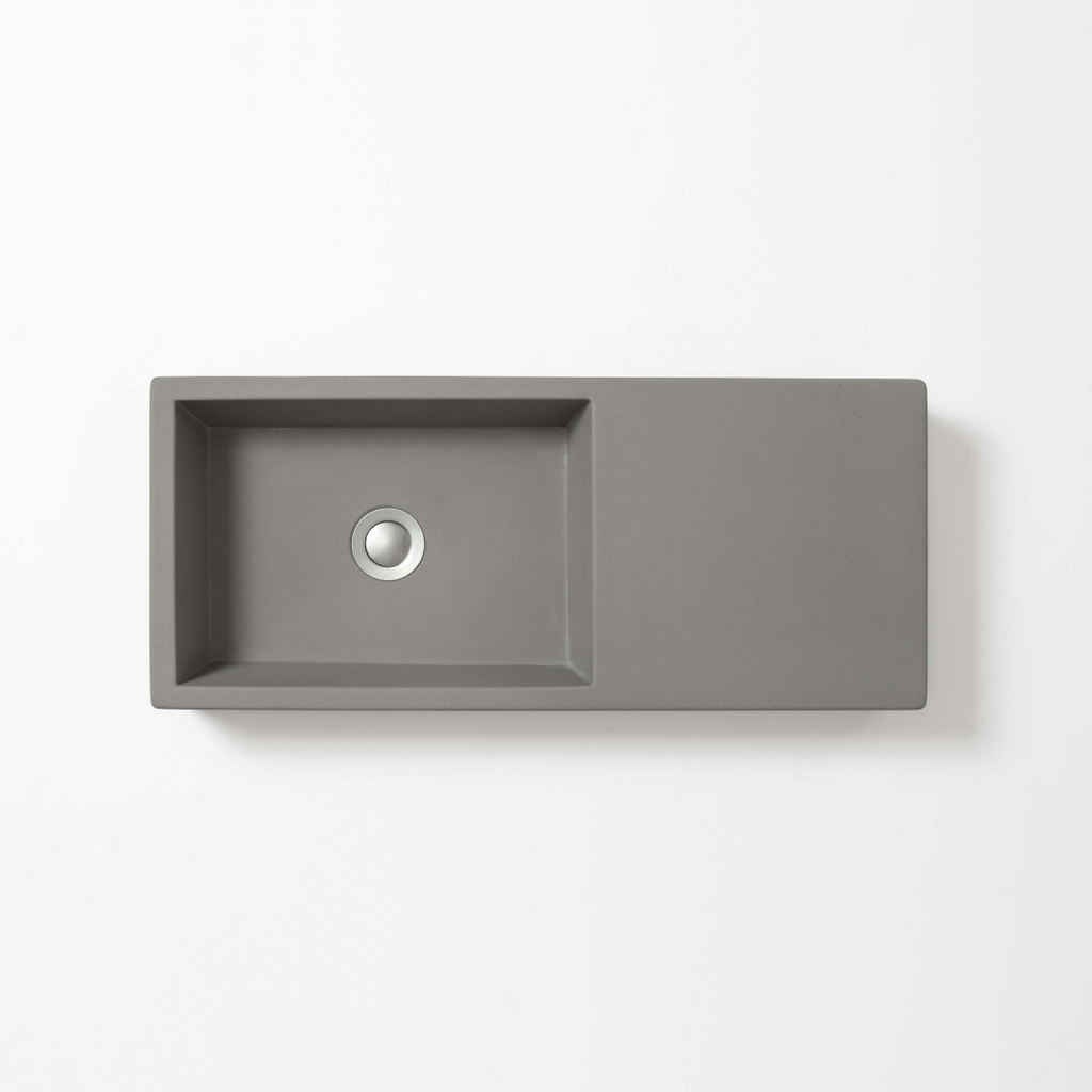 Concrete Studio Weerlo Compact Vessel Basin - Mid Grey - WE-VX-Mid Grey