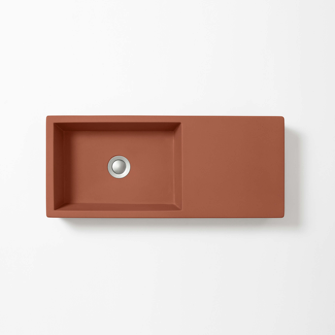 Concrete Studio Weerlo Compact Vessel Basin - Terracotta - WE-VX-Terracotta