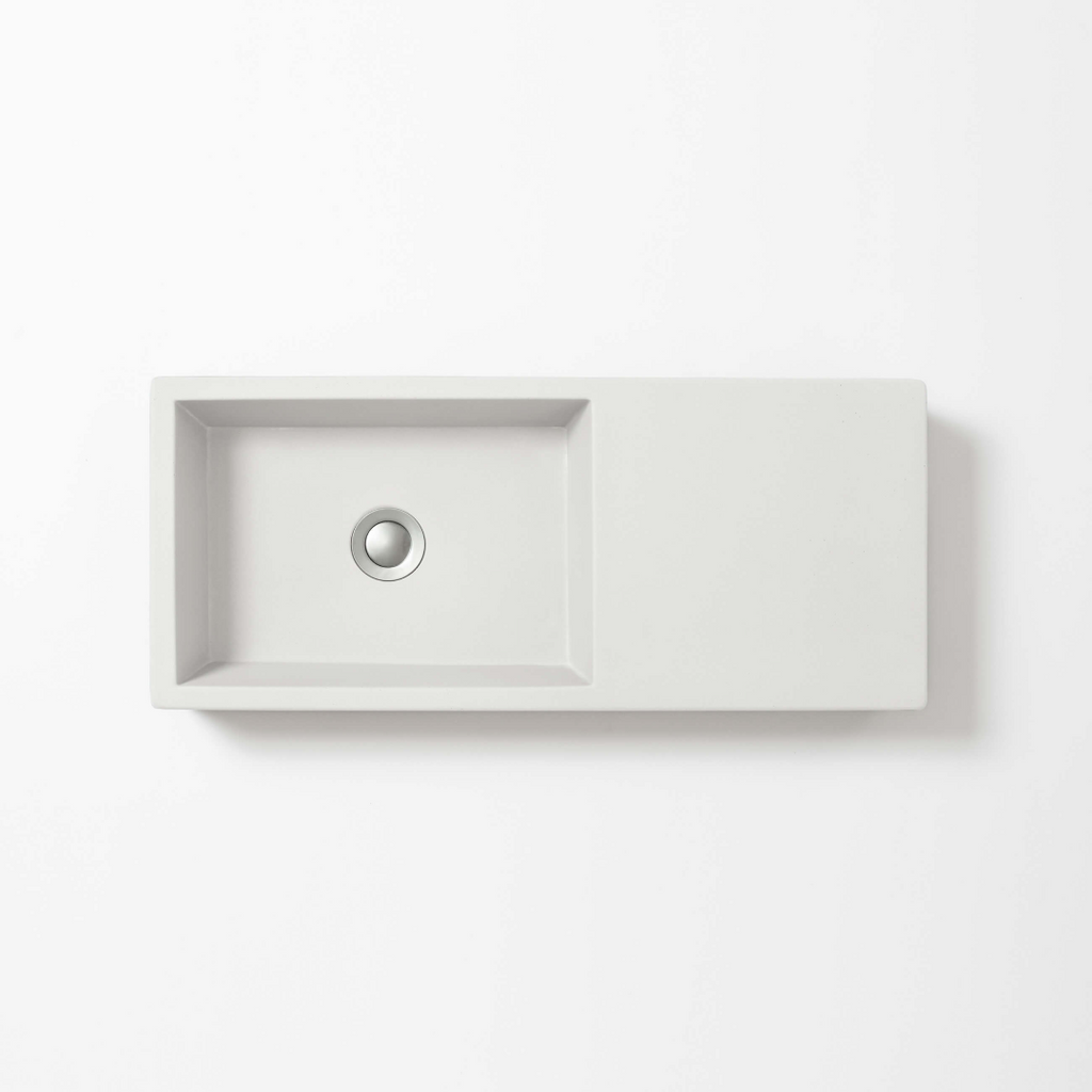 Concrete Studio Weerlo Compact Vessel Basin - White - WE-VX-White