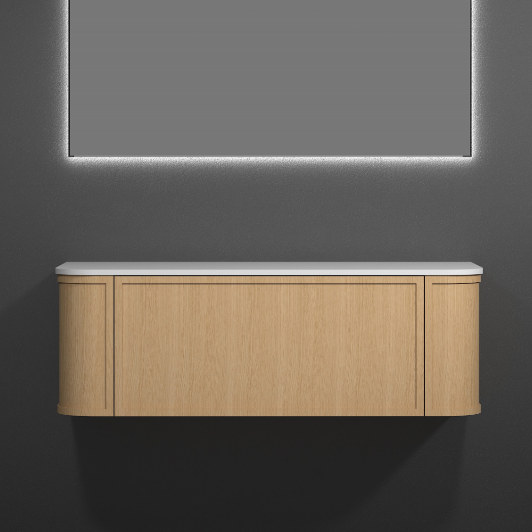 Buy Cassa Design Westminster 1200mm Natural Oak Wall Hung Vanity Online ...
