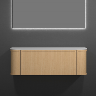 Cassa Design Westminster 1200mm Natural Oak Wall Hung Vanity - WES1200OAK