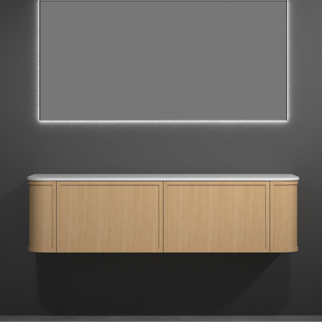 Cassa Design Westminster 1500mm Natural Oak Wall Hung Vanity - WES1500OAK