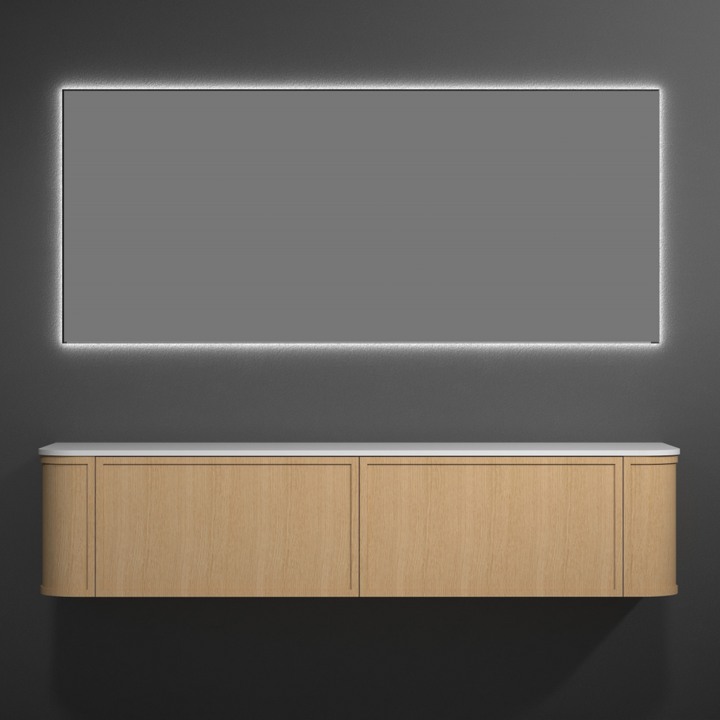 Cassa Design Westminster 1800mm Natural Oak Wall Hung Vanity - WES1800OAK