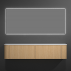 Cassa Design Westminster 1800mm Natural Oak Wall Hung Vanity - WES1800OAK