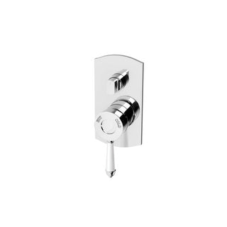 Phoenix - Nostalgia - NS791-62 - Shower / Bath Diverter Mixer - Chrome / White
