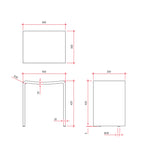 Thermogroup Willow Shower Stool 400x300mm - White - WS4030W