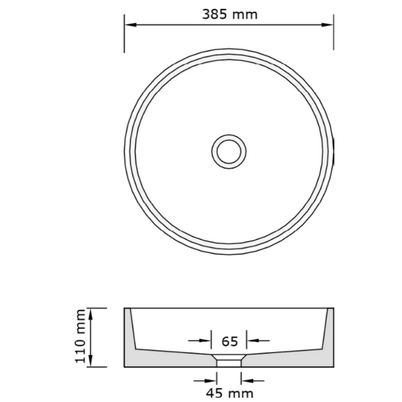 Concrete Studio Wirli Vessel Basin - Ocean