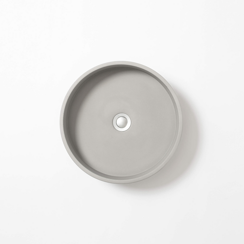 Concrete Studio Wirli Vessel Basin - Light Grey