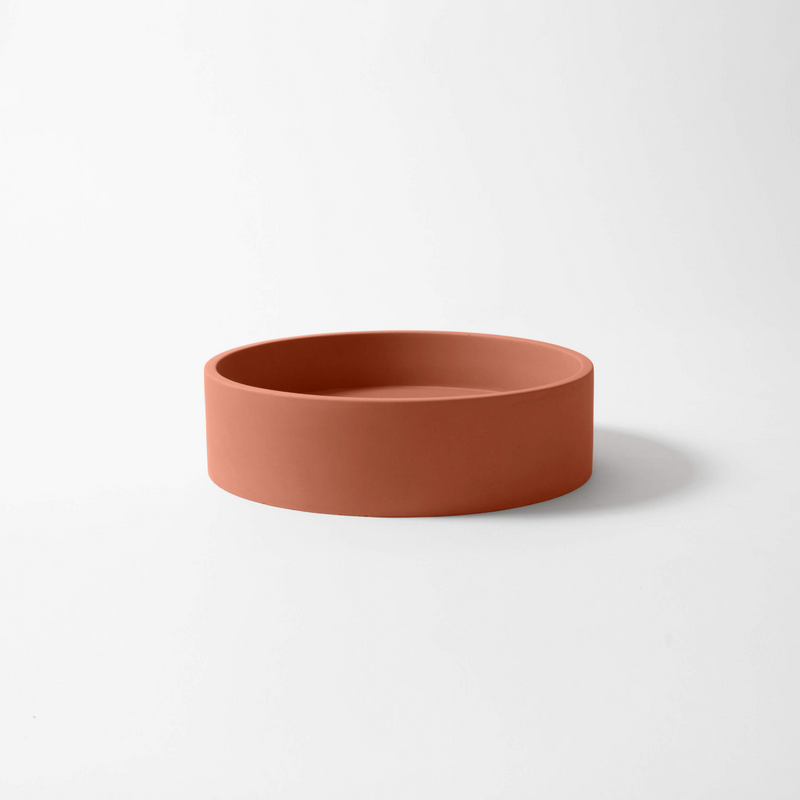 Concrete Studio Wirli Vessel Basin - Terracotta