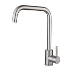 Suprema Xpressfit Classic Square Gooseneck Sink Mixer - Satin XFIT300SKM