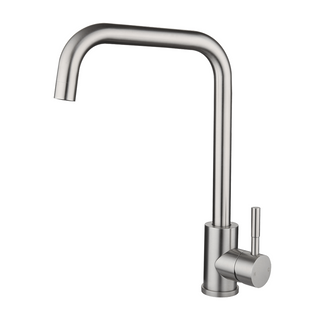 Suprema Xpressfit Classic Square Gooseneck Sink Mixer - Satin XFIT300SKM