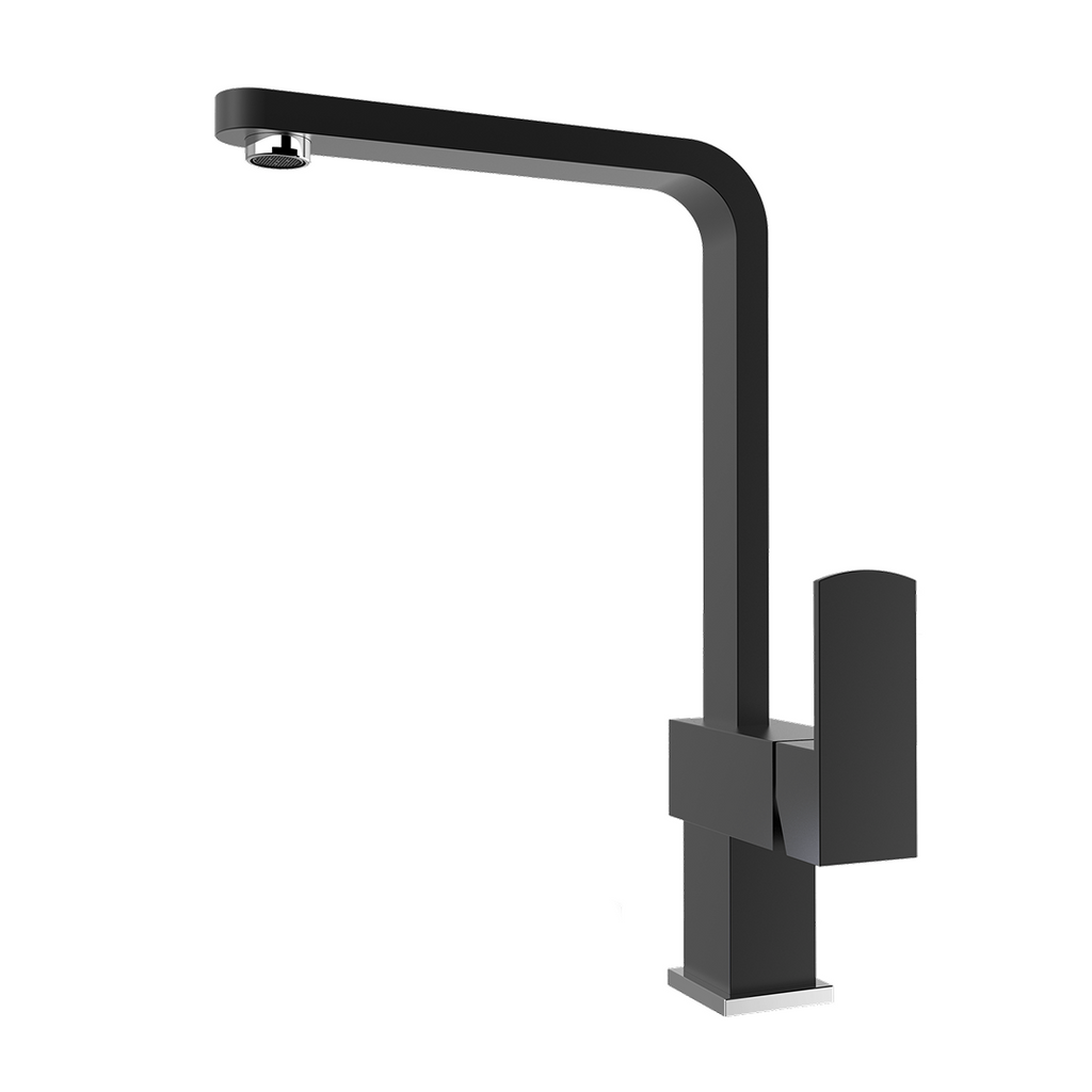 Suprema Xpressfit Xec Modern Linear Sink Mixer - Black and Bling XFIT700SKM_BP