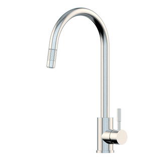Suprema Xpressfit Xplorer Gooseneck Retractable Mini Pull Out Sink Mixer - Satin XFIT900RKM