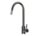 Suprema Xpressfit Xplorer Gooseneck Retractable Mini Pull Out Sink Mixer - Black and Bling XFIT900RKM_BP