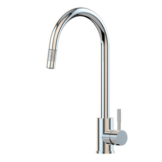 Suprema Xpressfit Xplorer Gooseneck Retractable Mini Pull Out Sink Mixer - Polished Chrome XFIT900RKM_PS - XFIT 900RKM_PS