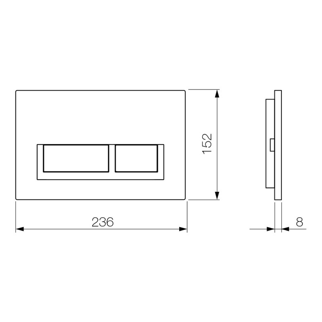 Streamline Arcisan Neion Wall Faced Intelligent Toilet with Remote, Arcisan Cistern - Includes Xoni Chrome Button - NE041005 + XN04470