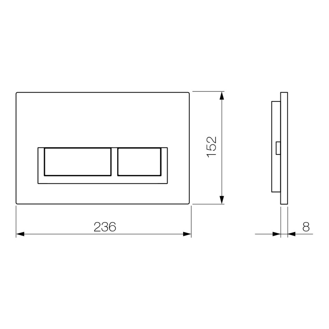 Streamline Arcisan Neion Wall Faced Intelligent Toilet with Remote, Arcisan Cistern - Includes Xoni Chrome Button - NE041005 + XN04470