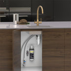 Puretec Z1 Tripla Elite 10 3-Way Mixer Tap With Water Filter Kit - LF Brushed Gold - Z1-E10-BG-LF