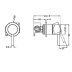 Nero Zen SS316L Shower Mixer Includes In-Wall Body - LF Brushed Gold - NR162211BG