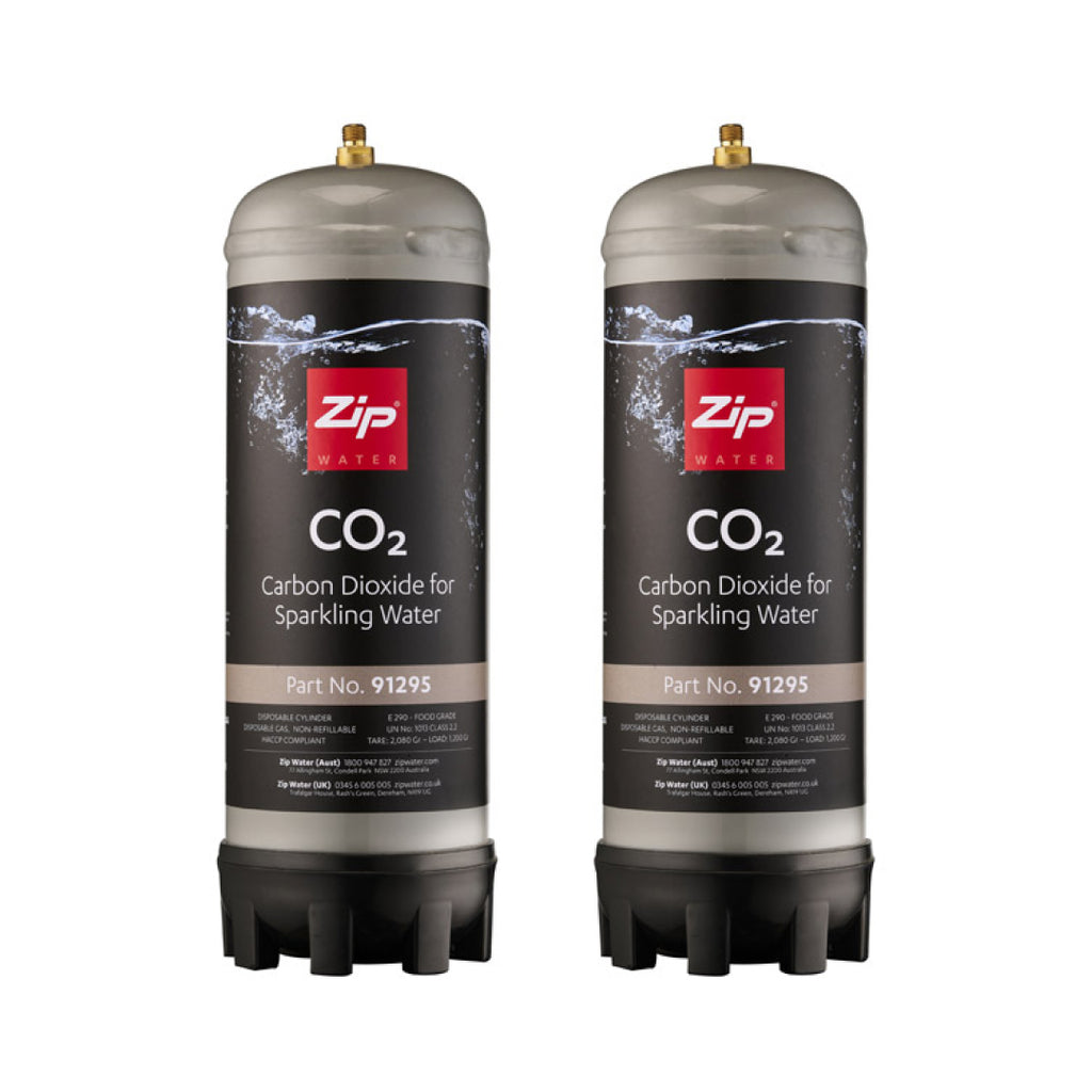 Zip Genuine 91295 Sparkling CO2 Cylinder - Twin Pack