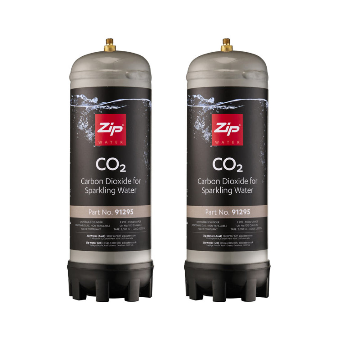 Zip Genuine 91295 Sparkling CO2 Cylinder - Twin Pack