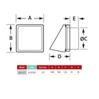 Allvent Stainless Steel Hood Grille - Cass Brothers