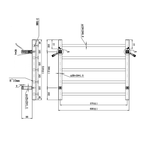 Argent Kubic 600 5 Bar Heated Towel Rail - Cass Brothers