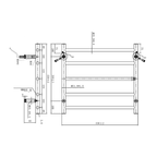 Argent Pace 600 5 Bar Heated Towel Rail - Cass Brothers