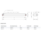 Avenir Curv Heated Towel Rail - 77cm - Cass Brothers
