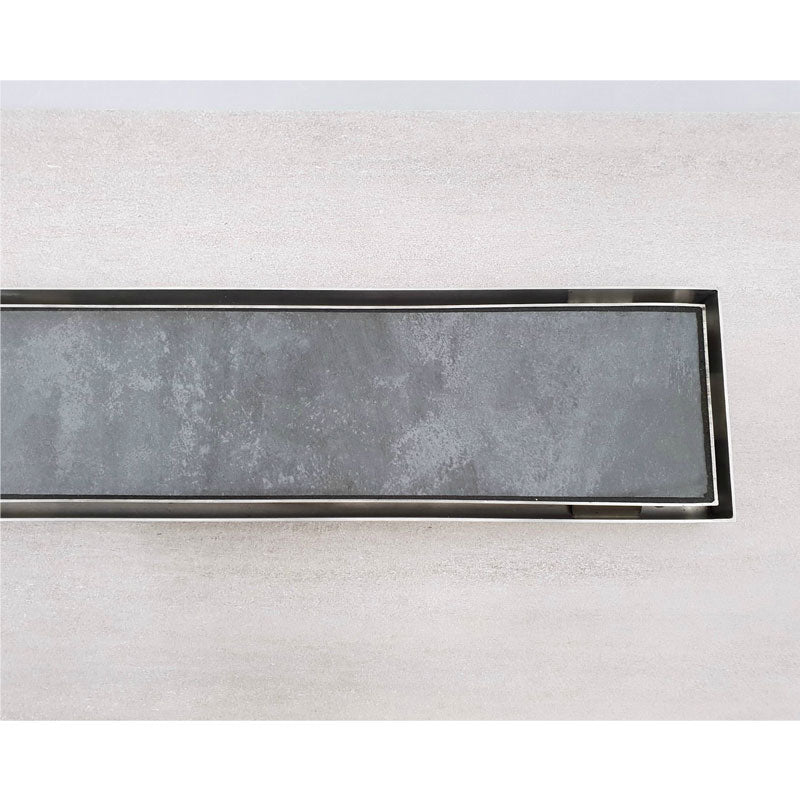 Cass Brothers 1000mm 316 Stainless Steel Tile Inset Channel - 76mm Outlet