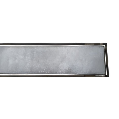Cass Brothers 900mm 316 Stainless Steel Tile Inset Channel - 76mm Outlet