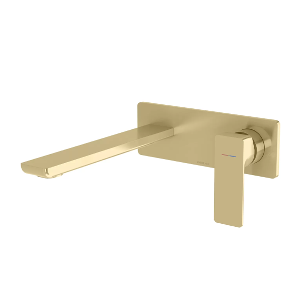Phoenix Gloss MKII SwitchMix Wall Basin / Bath Mixer Set Fit-Off Trim Only (Body Extra) - Brushed Gold