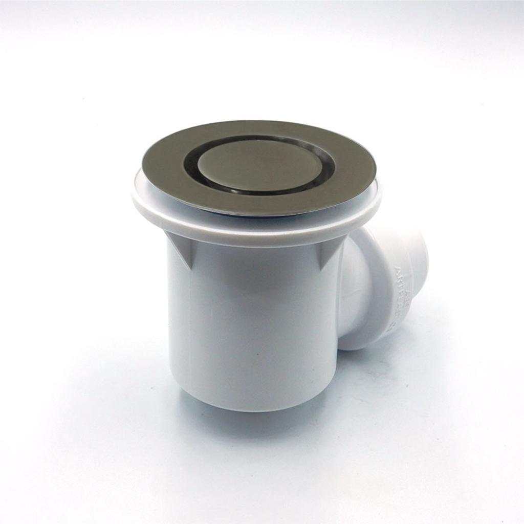 Bounty Brassware 40mm Bath Bend Pop Down with Connector - Brushed Nickel - 21831.06