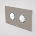 Caroma Invisi Series II Round Dual Flush Plate - Mid Grey - 237088MG