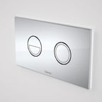 Caroma Invisi Series II Round Dual Flush Plate - Satin - 237088S