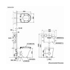 TOTO MH Wall Faced Toilet Pan - Specifications