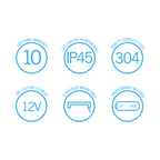 Thermorail 12V Round 450 Single Bar Heated Towel Rail - DSR4 Polished Stainless Steel