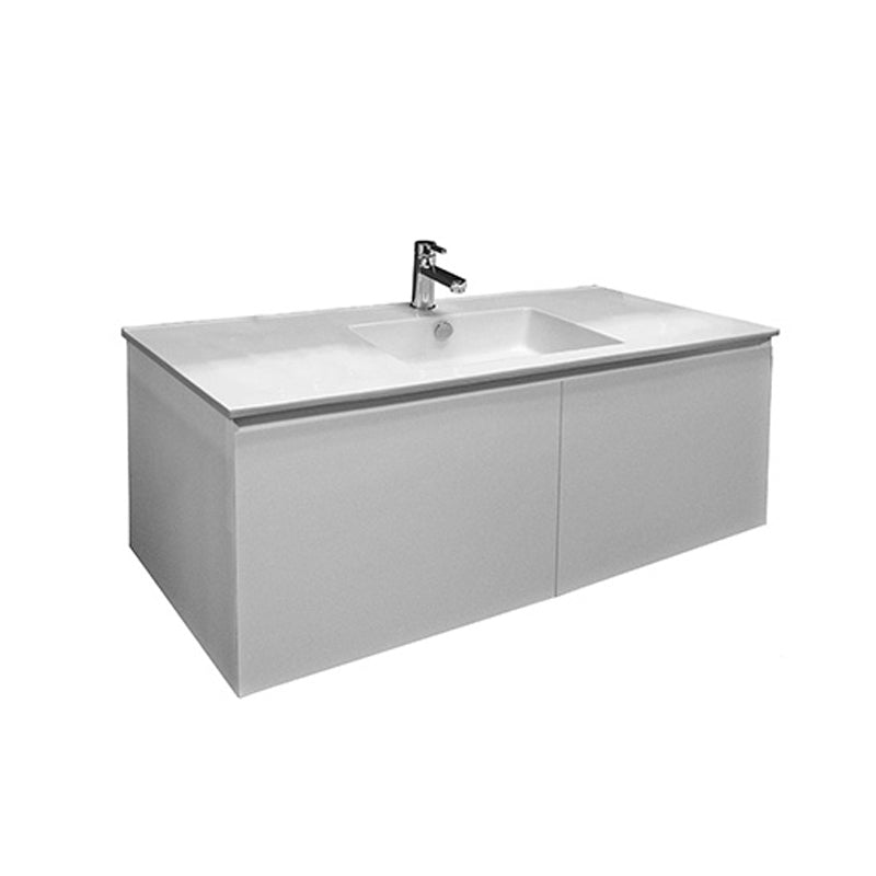 Parisi Forty Five Wall Hung Vanity Single Basin Top - FF1200 - FF-1200SB-GW