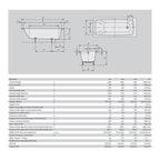 Kaldewei Cayono Built in Baths Spec
