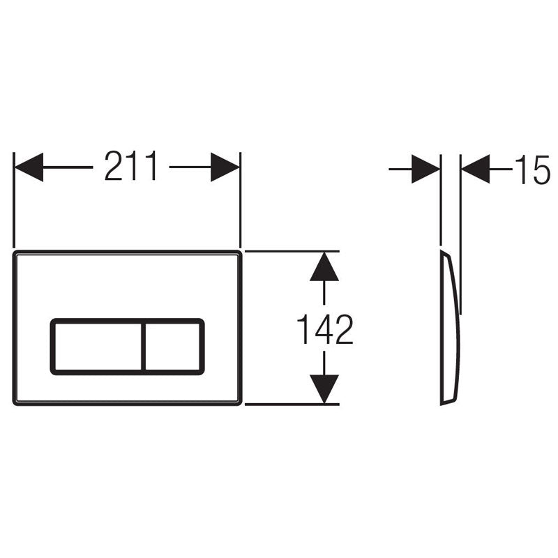 Geberit Kappa 50 Flush Button Specification
