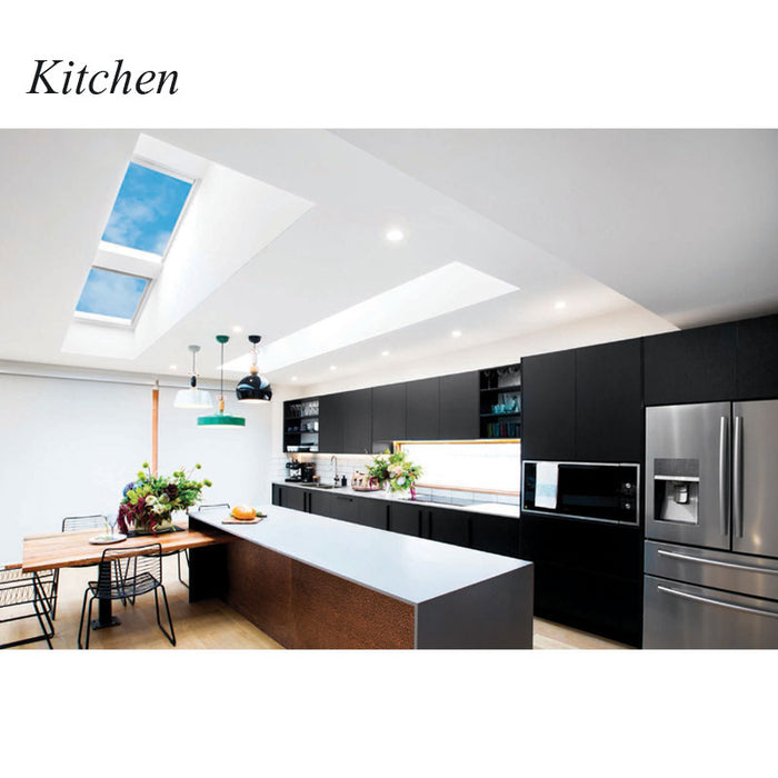 Velux VS 780 x 1400mm Manual Opening Pitched Roof Skylight - Includes Flashing & FSLH Pleated Translucent Blinds - VS M08 2004AD + FSLH M08 1016SWL + EDW M08