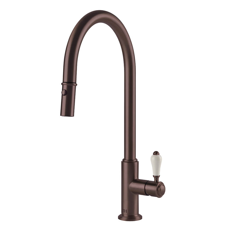 Turner Hastings Ludlow Pull Out Kitchen Mixer - English Bronze - LU112PM-EB