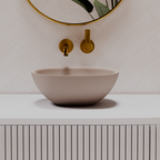 Pietra Bianca Marcello Above Counter Basin 450mm - White Onyx - PB3009-WO