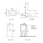 Expella Milu Odourless Mod Back to Wall Toilet Suite Specification