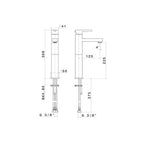 Newform Ergo High Basin Mixer Colour Spec