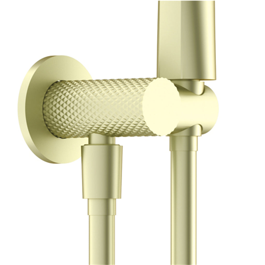 Nero Opal Shower On Bracket With Air Shower - Brushed Gold - NR251905BG