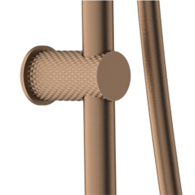 Nero Opal Shower Rail - Brushed Bronze
