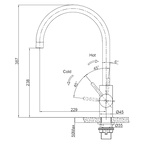 Franke - Eos Neo Non Pull-Out Tap - Gun Metal - TA9600GM